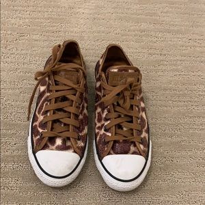 Sequin Converse- Giraffe Print